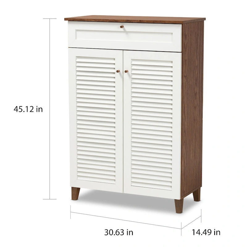 Mueble zapatero moderno y contemporáneo con 5 estantes
