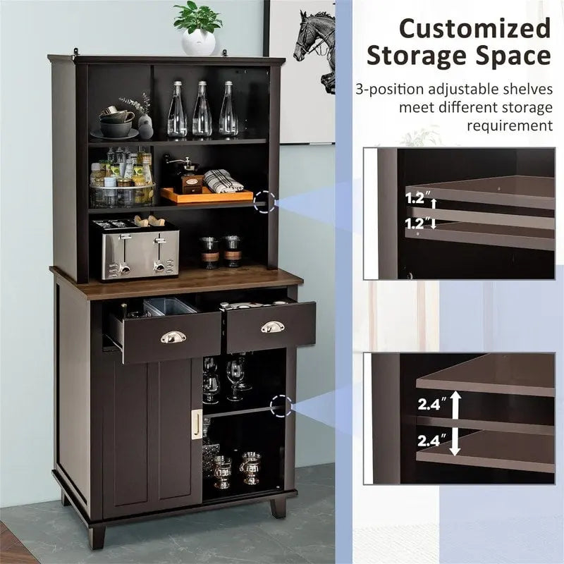 Mobiletto dispensa da cucina - 19D x 30W x 67H