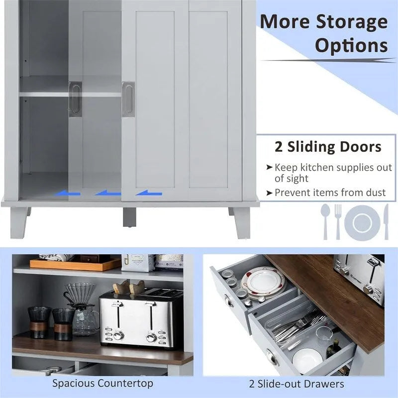 Mobiletto dispensa da cucina - 19D x 30W x 67H
