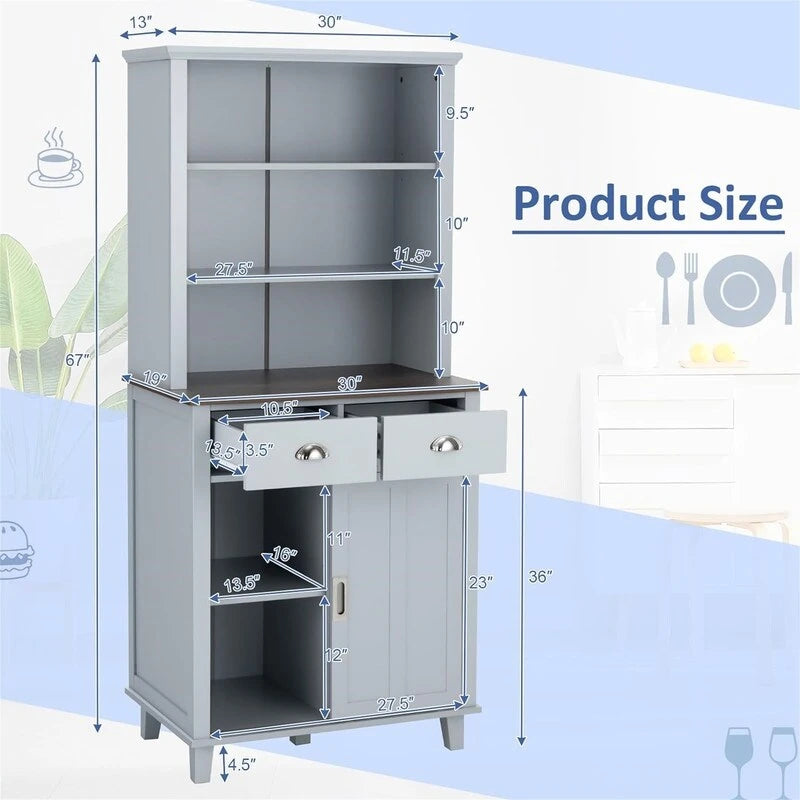 Mobiletto dispensa da cucina - 19D x 30W x 67H