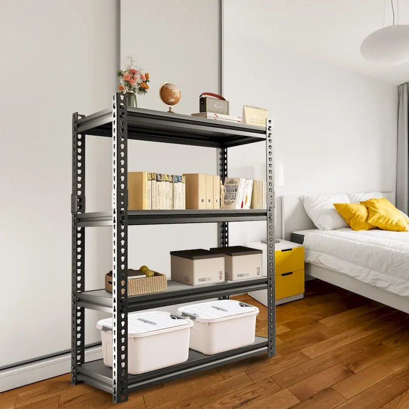 Verstellbare Garagenregale, Metallregal, Schwarz