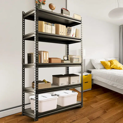 Verstellbare Garagenregale, Metallregal, Schwarz