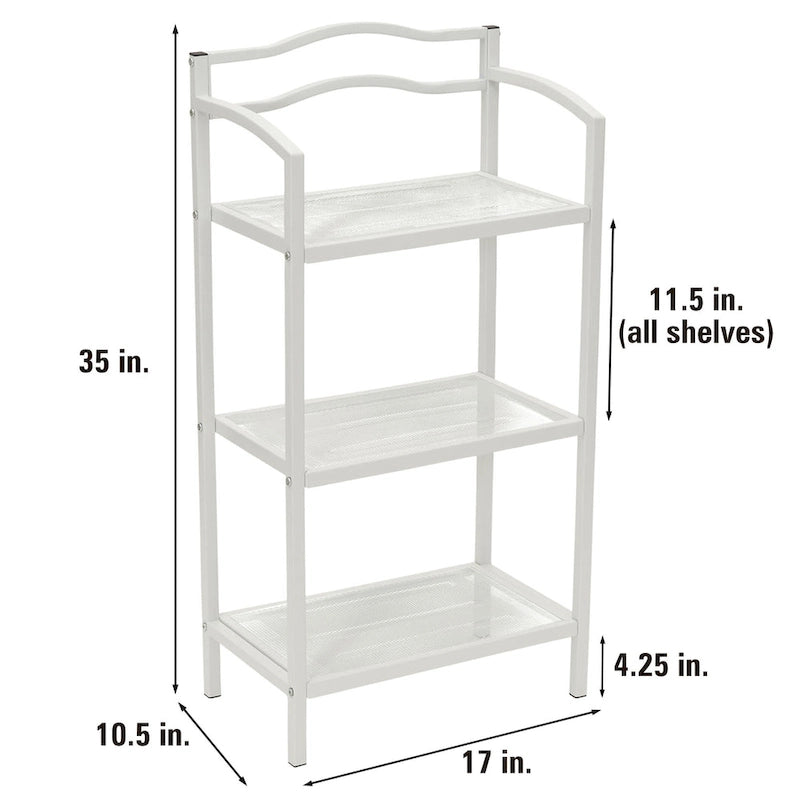 3-Tier Metal Bathroom Storage Shelf