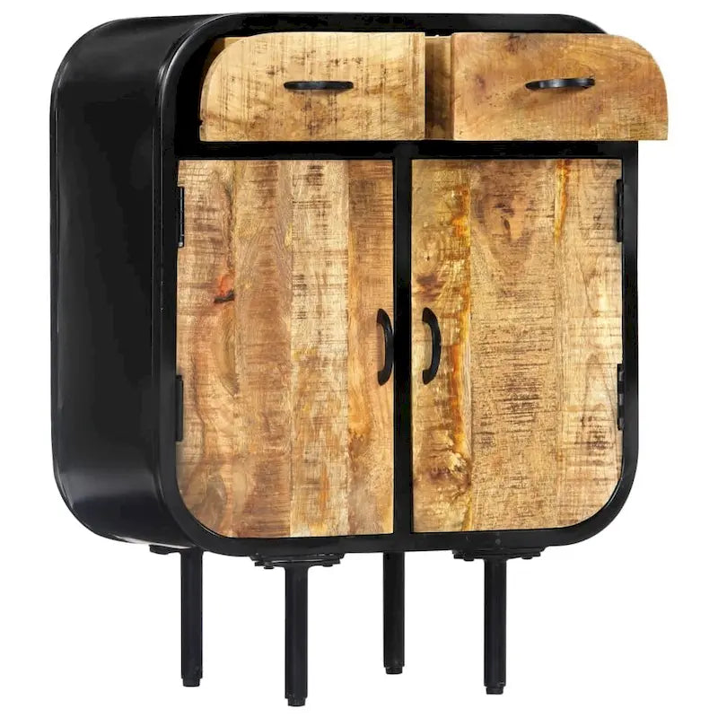 Sideboard 23.6 x 11.8 x 29.5 Solid Mango Wood and Iron