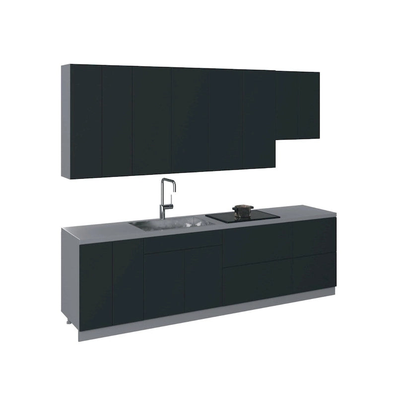 Modernes Hochglanz-Küchenschrank-Set - 114 x 24 Zoll