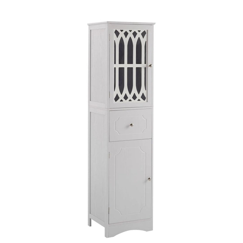 Tall Bathroom Cabinet Freestanding Storage Cabinet with Drawer and Doors