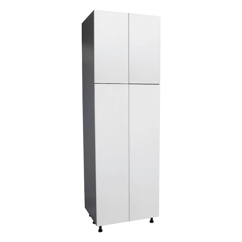 Armario multiuso de cuatro puertas, 30 x 84 x 23 3/8