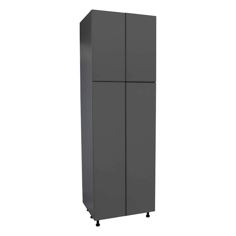 Armario multiuso de cuatro puertas, 30 x 84 x 23 3/8