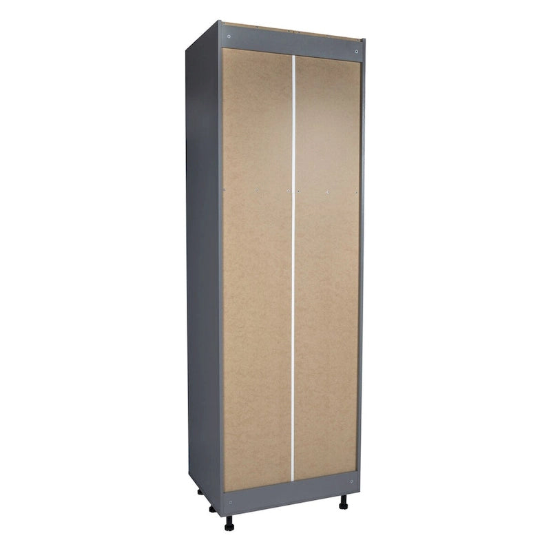 Armario multiuso de cuatro puertas, 30 x 84 x 23 3/8