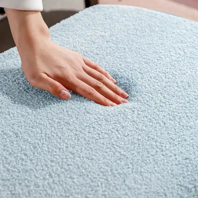 Storage Ottoman Bench with Gold Legs
