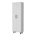 71 White Tall Pantry Cabinet - 23.60