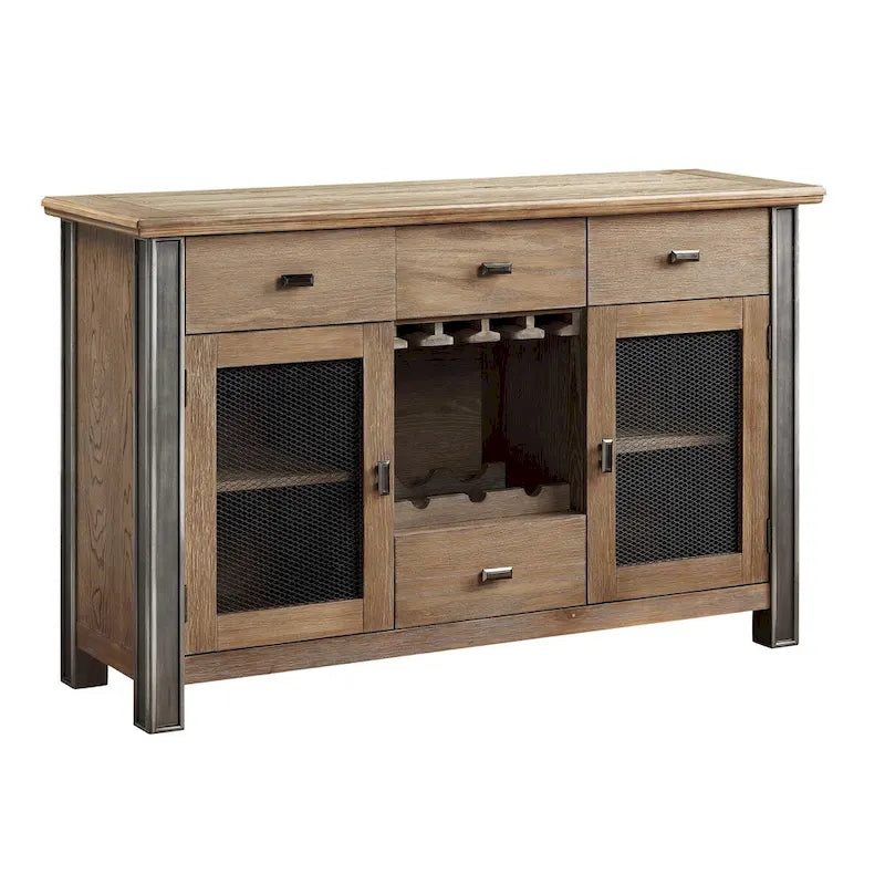 Maple 2-Door and 4-Drawer Server