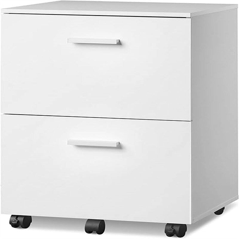Two-Drawer Rolling File Cabinet