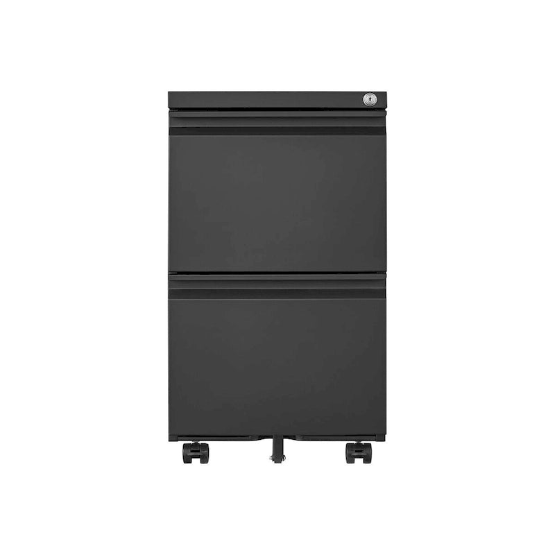 Two-Drawer Lockable Metal Rolling File Cabinet