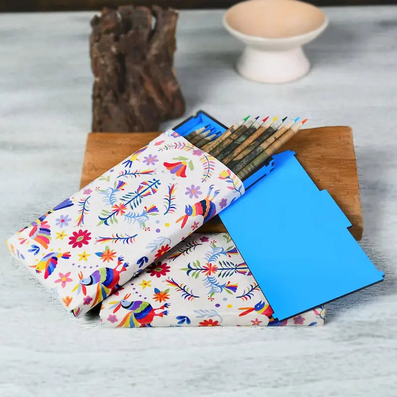 Handmade Recycled Paper Colored Pencils (Set of 12)