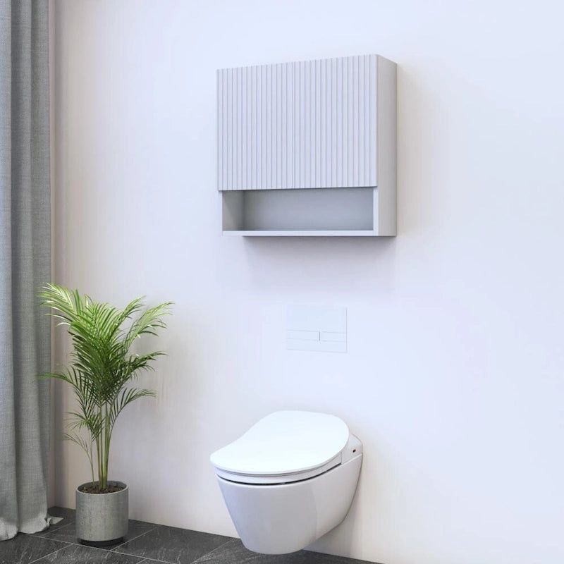 Mobiletto da bagno opaco montato a parete