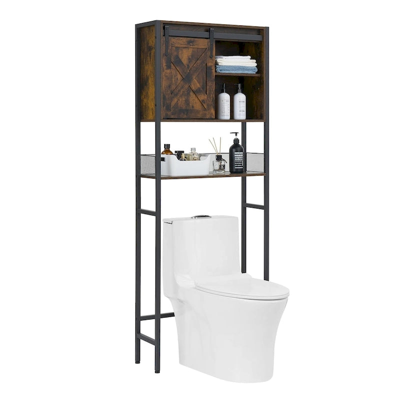 Over-the-Toilet Storage Cabinet with Sliding Door