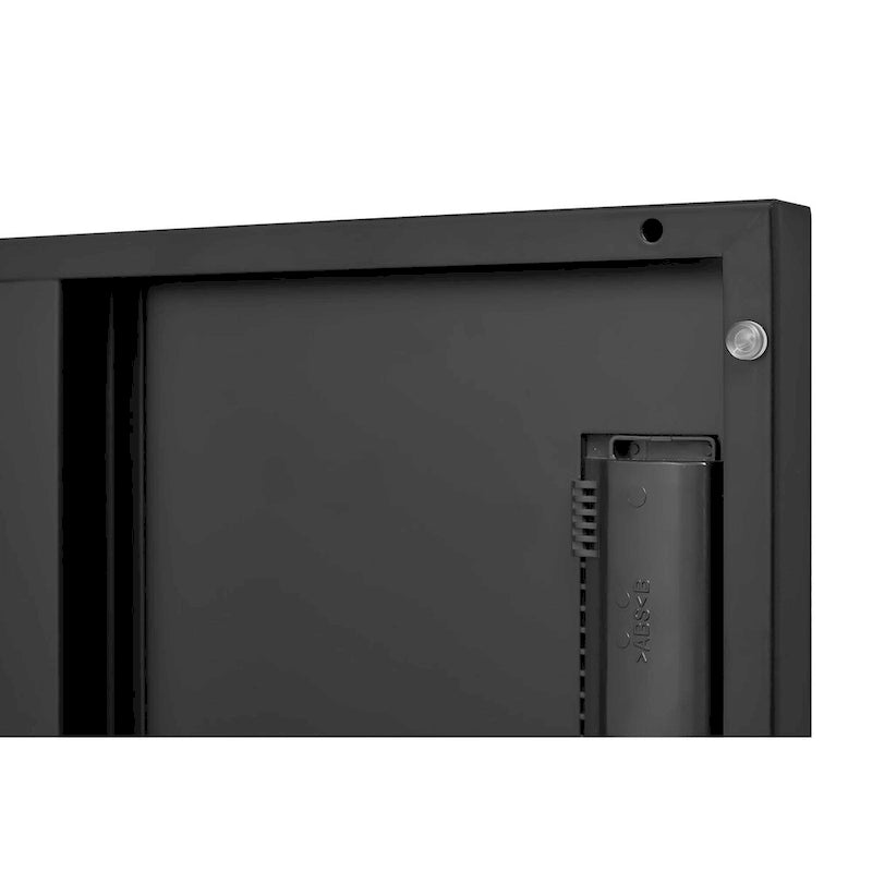 Taquilla de almacenamiento de acero negra con 9 puertas y ranuras para tarjetas